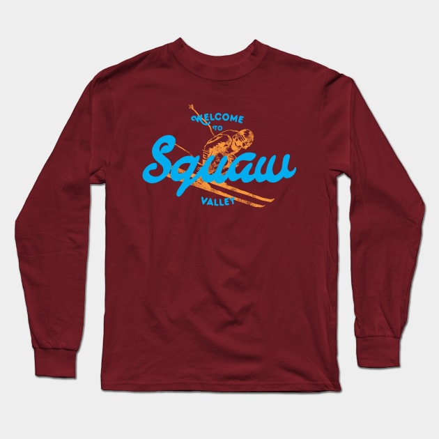 Squaw Valley Vintage Long Sleeve T-Shirt by derekcreates